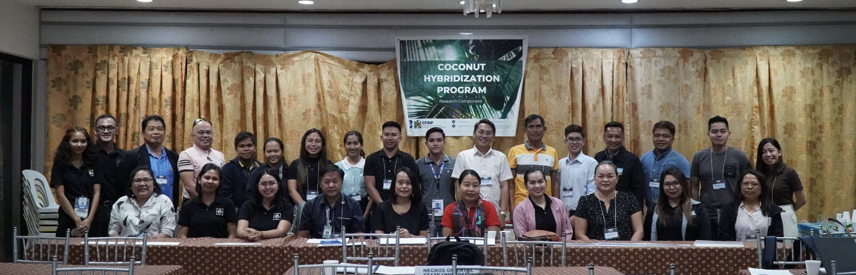 Participants of the Regional Information Caravan and Proposal Writeshop for the Coconut Farmers and Industry Development Plan’s (CFIDP) Coconut Hybridization Program (CHP) held recently in Tagbilaran City, Bohol (Image credit: Crops Research Division, DOST-PCAARRD).