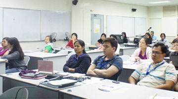 The ISP champions listen to the lectures during the  ex-ante economic analysis training workshop in PCAARRD.