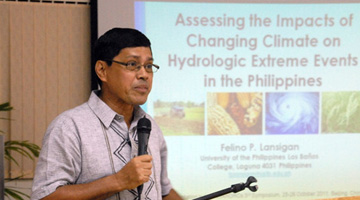 Dr. Lansigan shares the projected change in climate in the country and suggests different strategies to cope with it.