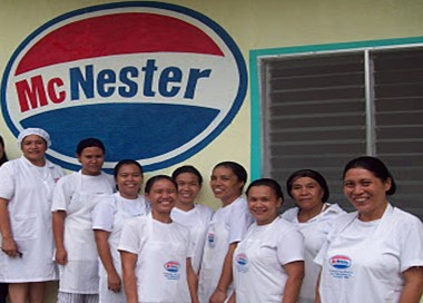 MS Rebecca Tubongbanua (extreme left) with her Mc Nester personnel.