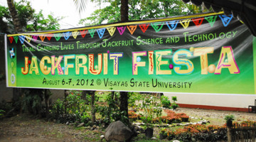 FIESTA fever. Signage welcoming guests and participants to VSU. (Photo and text by April Rose A. Itchon, S&T Media Service)