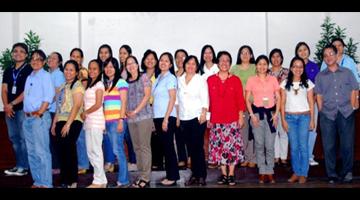 HGDG training participants posed in this souvenir photo with their trainor Dr. Blesshe L. Querijero (fourth from right) right after the training.