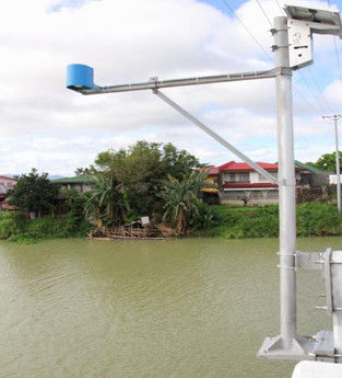 A water level monitoring station (WLMS) installed in one of the bridges within the Pagsanjan-Lumban watershed. 