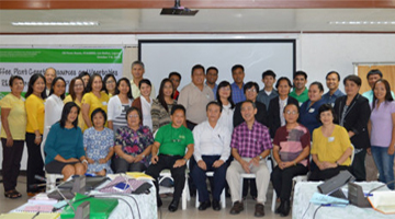 The technical evaluators, researchers, and PCAARRD officials and staff during the 1st day of program review on coffee, PGR, and vegetables.