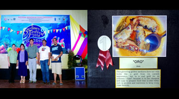 Mr. Mervin Cabato (left photo, extreme right) won the photography contest. His work, a photo of a dish full of sardines which he titled  “Oro” or Gold in English depicts how valuable sardine is for the ordinary Juan of Zamboanga City.