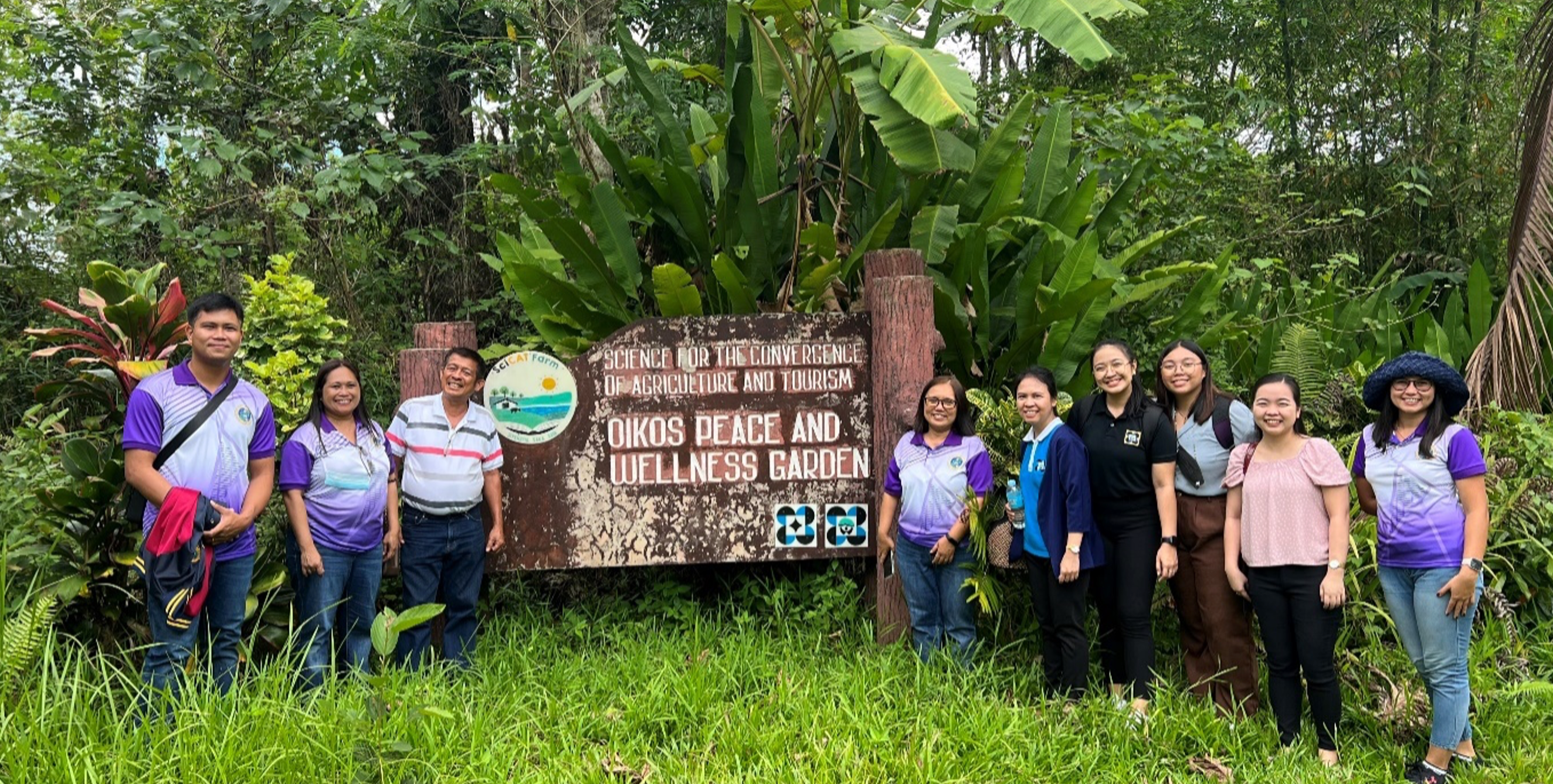 Site visit at Oikos Peace and Wellness Garden (OPWG) – SciCAT farm in Bilar, Bohol (Image credit: Kristine Banalo)