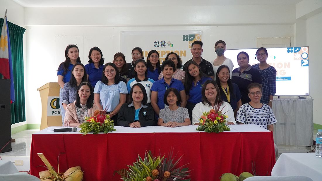 Participants during the Inception Meeting of two new projects on VIP: Development of Mitigating Strategies for Coconut Cadang-cadang Viroid Disease program at Philippine Coconut Authority – Albay Research Center. (Image credit: Crops Research Division, DOST-PCAARRD)