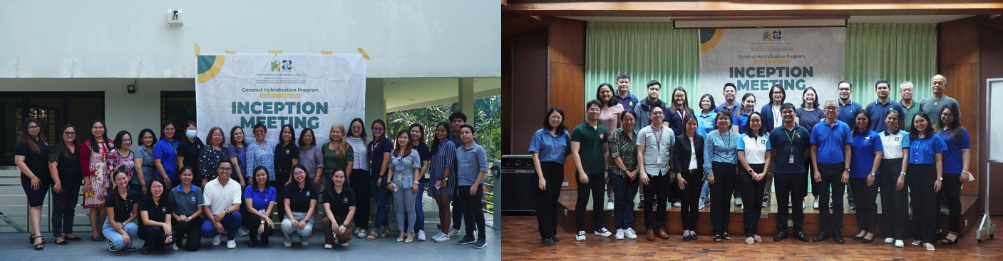 Participants of the inception meeting of four R&amp;D projects on coconut hybridization at the University of the Philippines Los Baños. (Image Credit: Crops Research Division, DOST-PCAARRD)