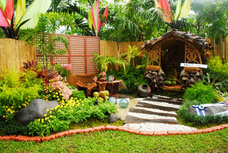 Entry of Forest Wood Garden designed by Ms. Myrna Katigbak.